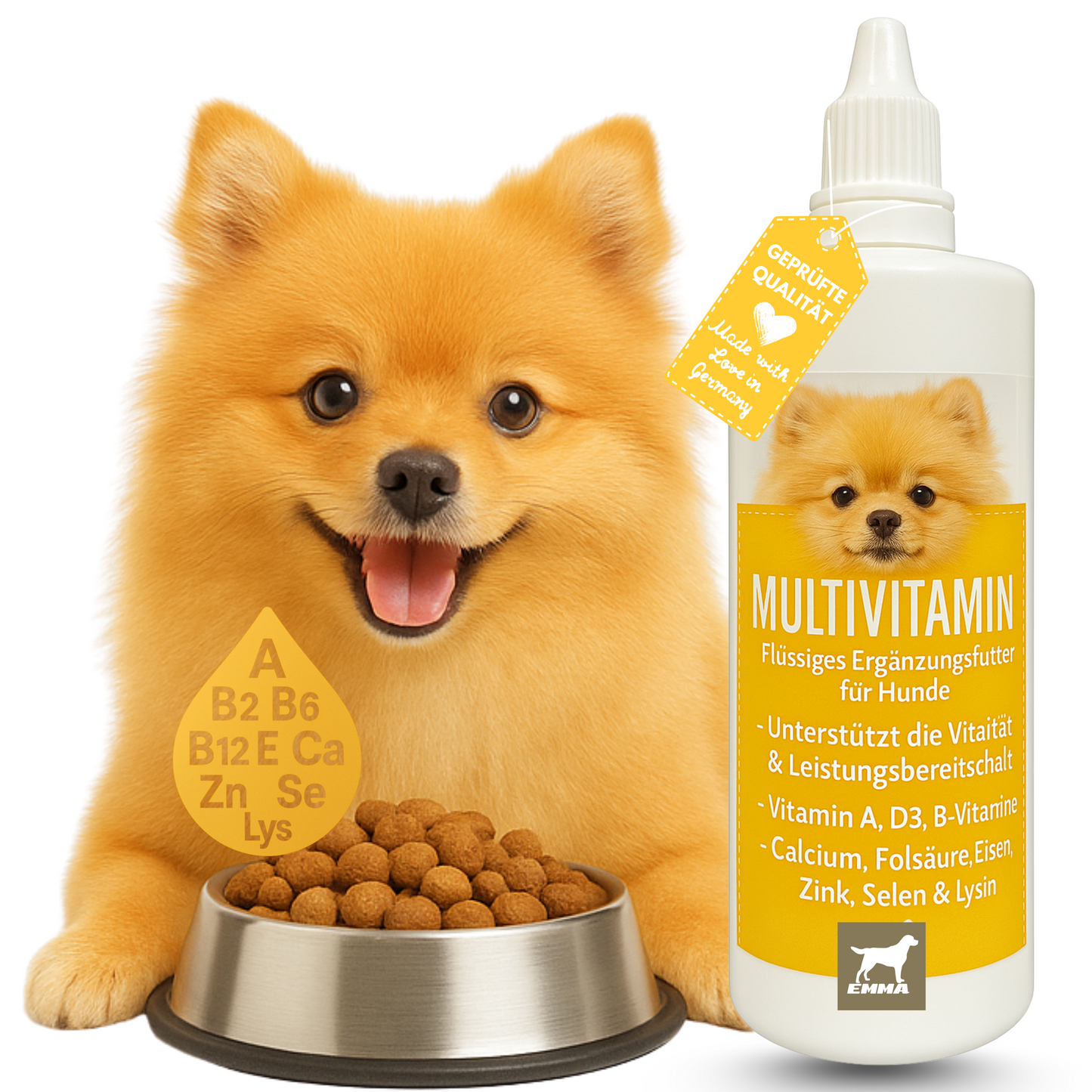 Multi Vitamine + Vitamin B-Komplex für Hunde 100ml