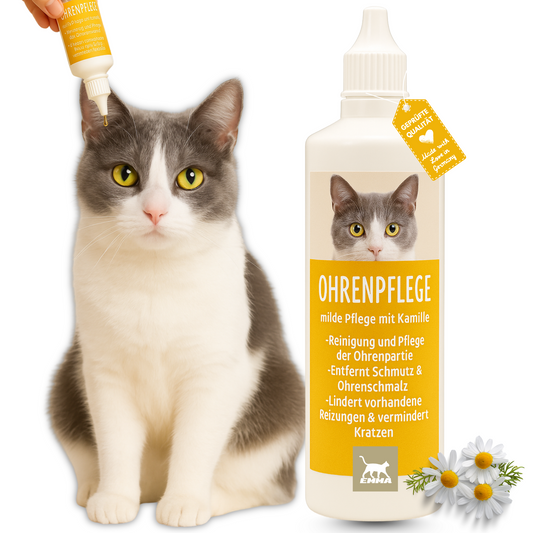 Ohrenreiniger für Katzen I 100ml I Ohr Reinigung mit Kamille