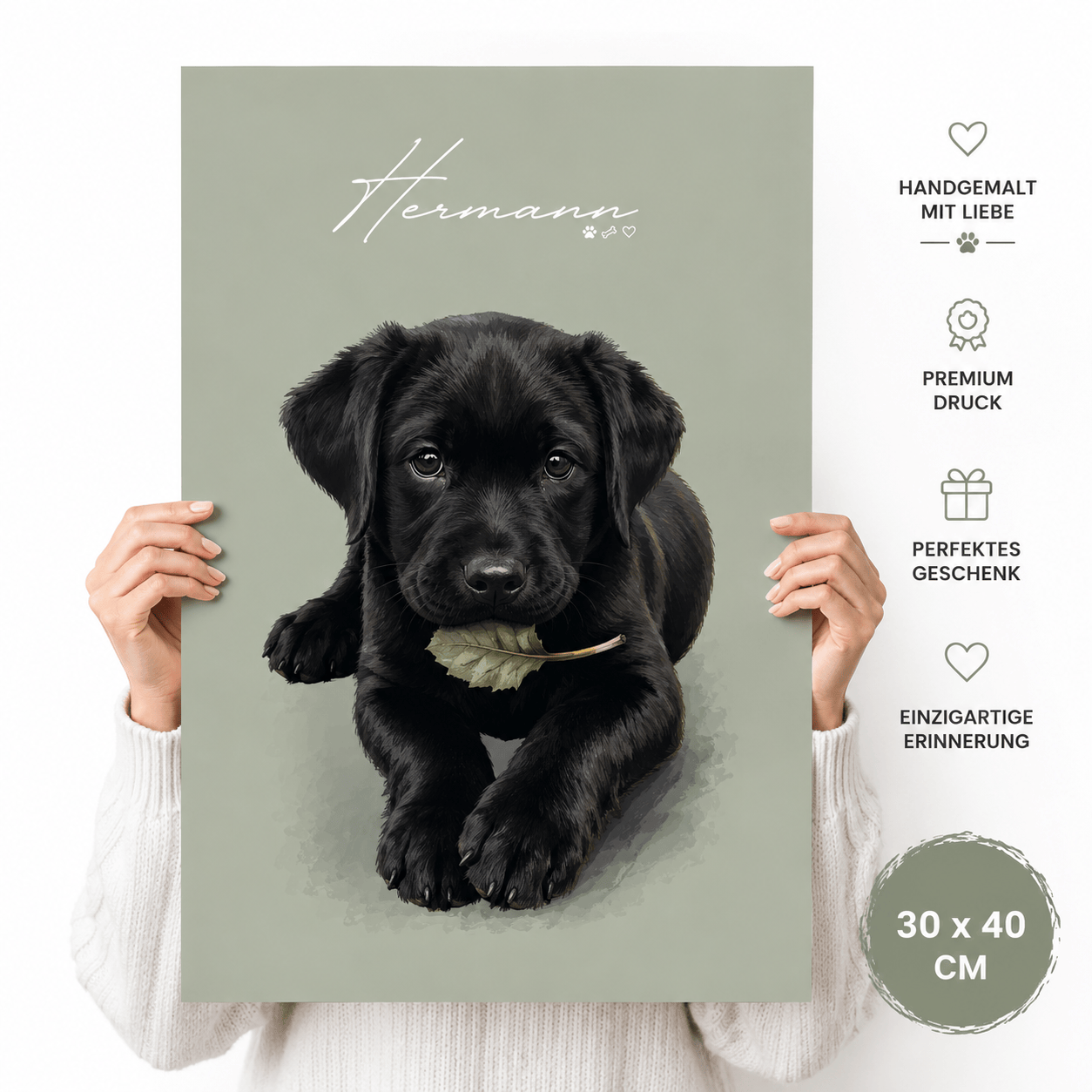 Personalisiertes Haustierportrait – Dein Lieblingsmoment als stilvolles Art Poster