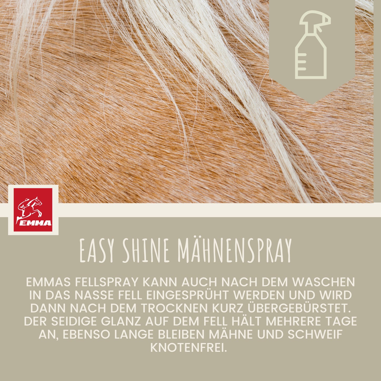 Schweifspray Mähnenspray Glanzspray 500ml