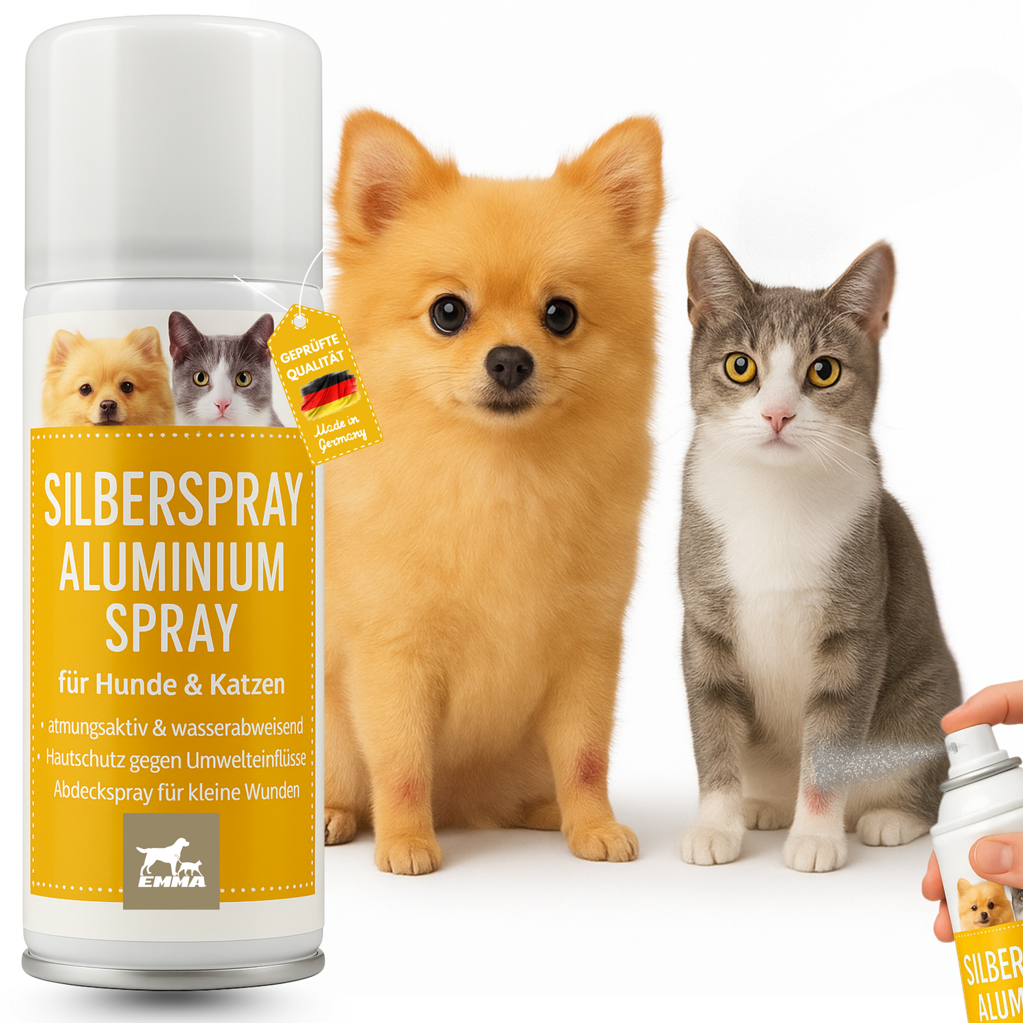 Silberspray für Tiere I Wundspray zum Wundschutz Hund Katze Haustier 100ml