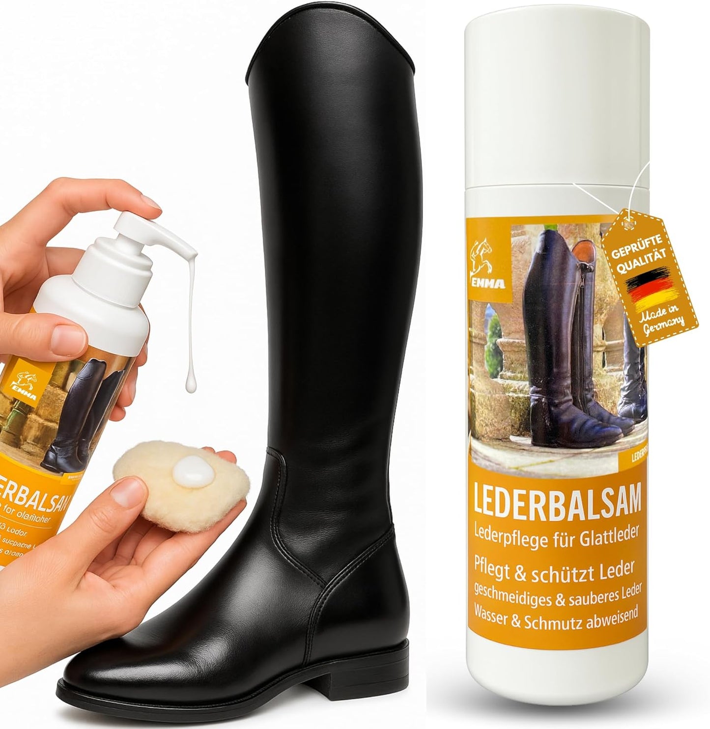 Lederbalsam - Lederpflege für Sattel, Trense und Stiefel, 200ml