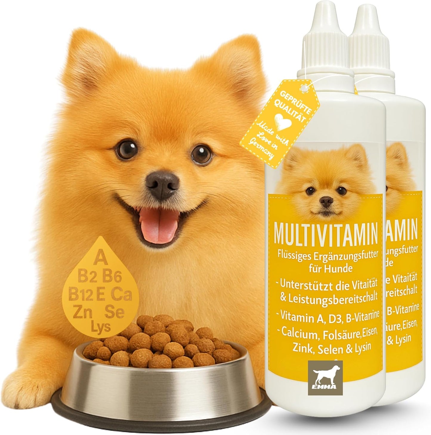 Multi Vitamine + Vitamin B-Komplex für Hunde, Tropfen 2x100ml