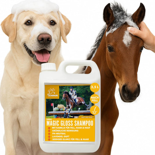 Pferdeshampoo, Kanister als Sparset,  Shampoo für Pferde & Hunde, 2500ml